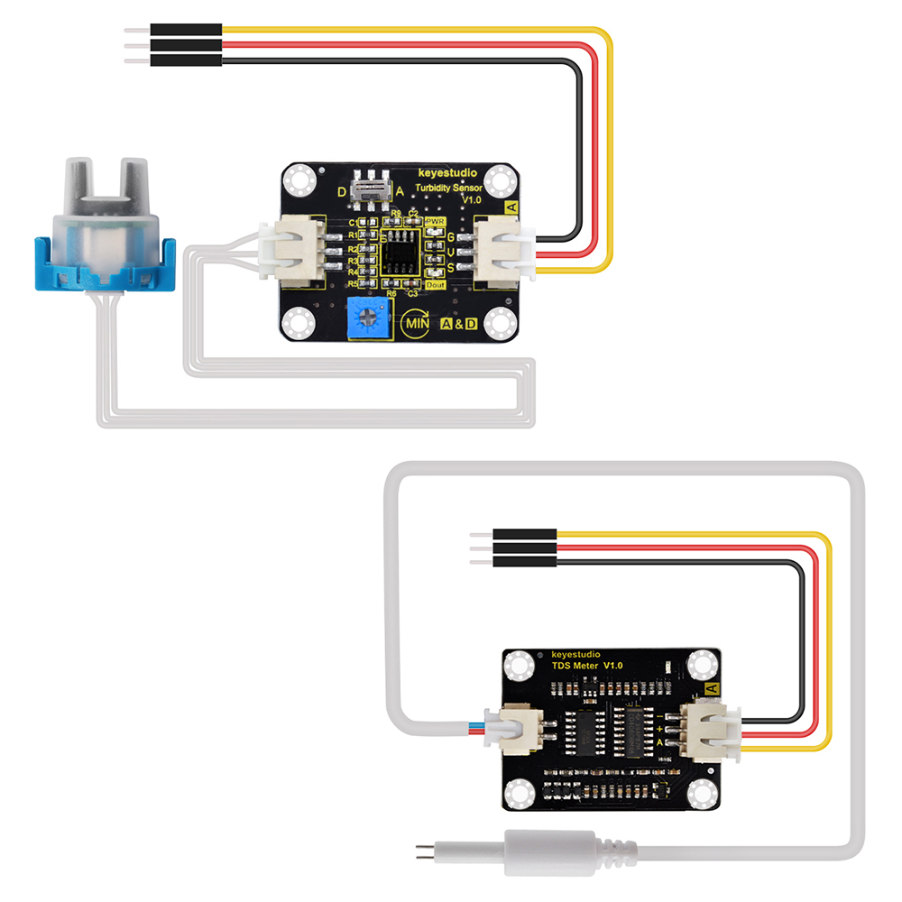 Hydration Sensor Skin - Счетчик воды keyestudio TDS, плата V1.0,